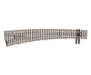 Peco Ho Sle8377 North American Style Code 83 Curved Turnout Electrofrog -- #7 Left Track & Turnouts