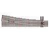 Peco Ho Slu8361 North American-Style Code 83 #6 Turnout - Streamline -- Right Hand Unifrog Track &