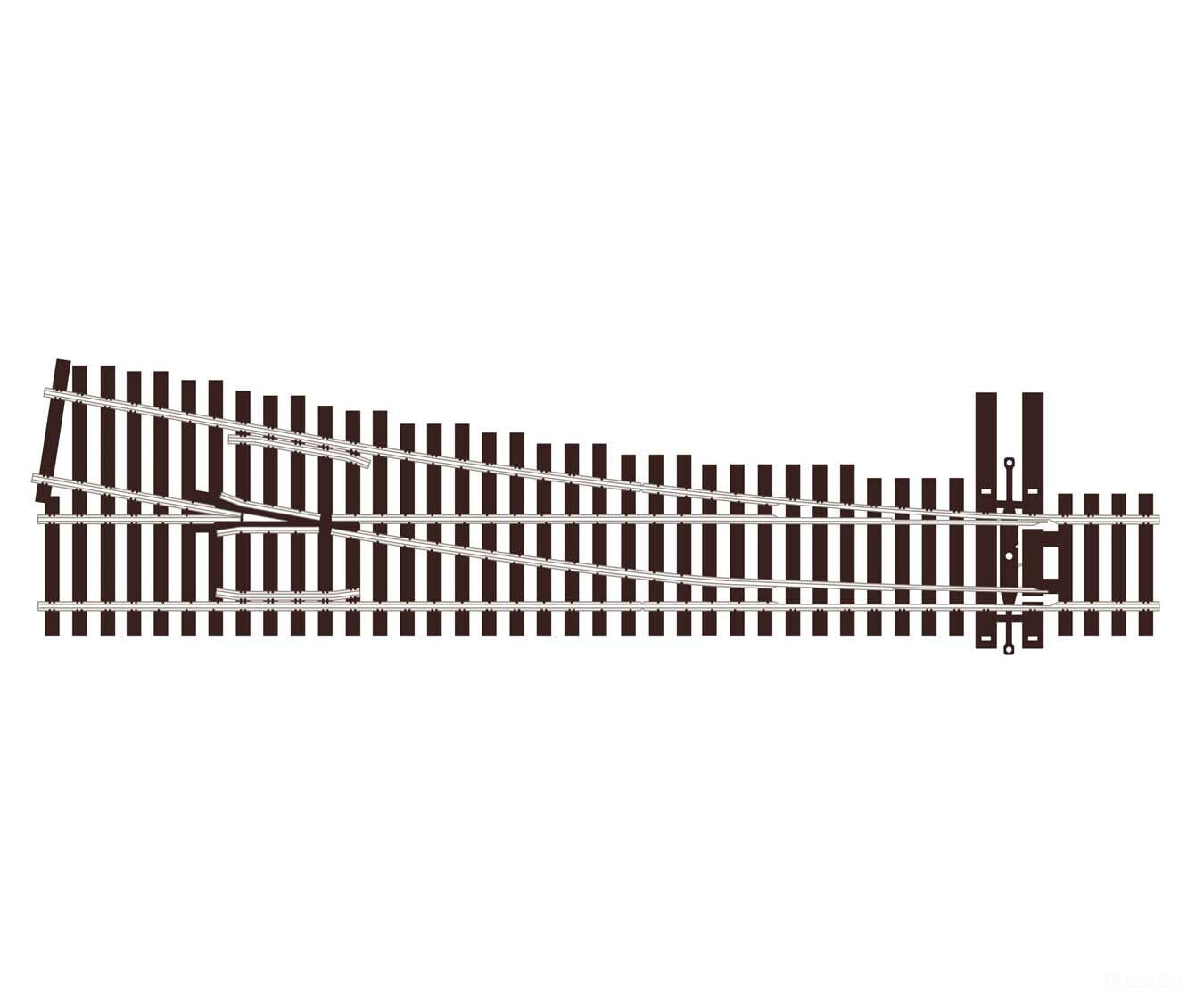 Peco Ho Slu8361 North American-Style Code 83 #6 Turnout - Streamline -- Right Hand Unifrog Track &