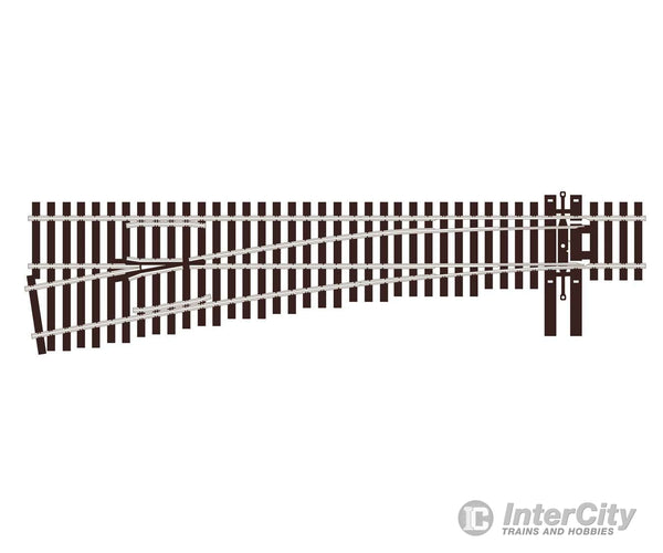 Peco Ho Slu8362 North American-Style Code 83 #6 Turnout - Streamline -- Left Hand Unifrog Track &