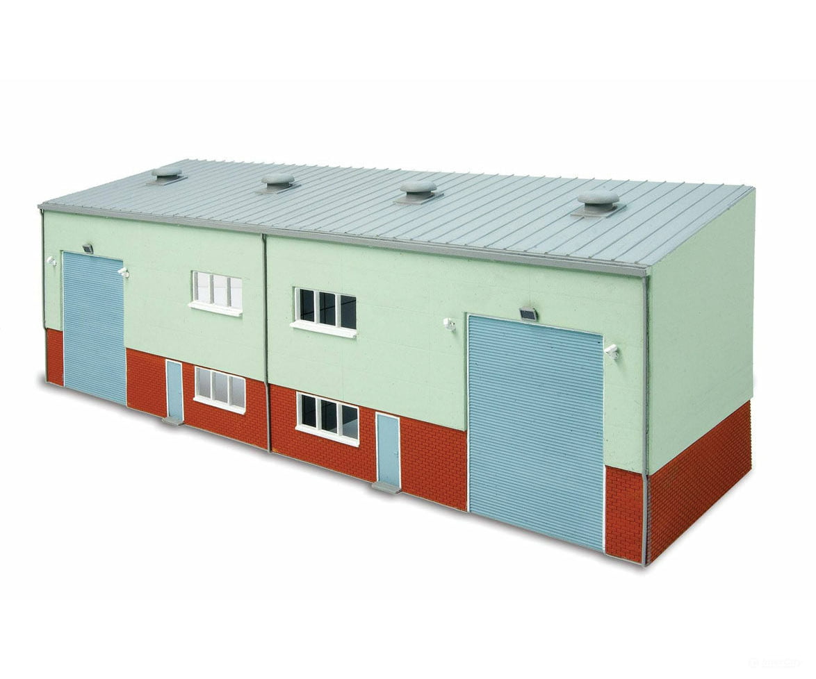 Peco Ssm300 Concrete Industrial/Retail Building - Wills Modular Plastic Kit Stand-Alone Dimensions: