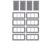 Peco Ssm314 Doors & Windows Detail Pack - Wills Fits Concrete Industrial/Retail Building Made Using