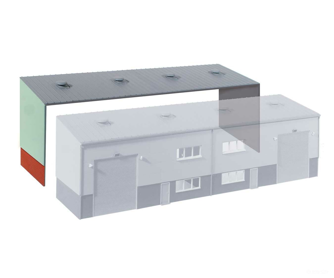 Peco Ssm315 Industrial/Retail Unit Extension Kit - Wills Fits Concrete Building Made Using