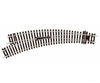 Peco St245 Code 100 Curved Double-Radius Turnout - Setrack Left Hand Insulfrog Track & Turnouts
