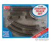 Peco Hon30 St400 - Hoe Narrow Gauge Starter Track Set Setrack -- Oval With Two Spurs & Turnouts