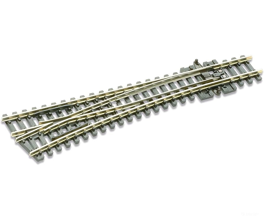 Peco N SL-E396 Code 55 Medium Radius #6 Turnout - Streamline - Left Hand Electrofrog Track & Turnouts