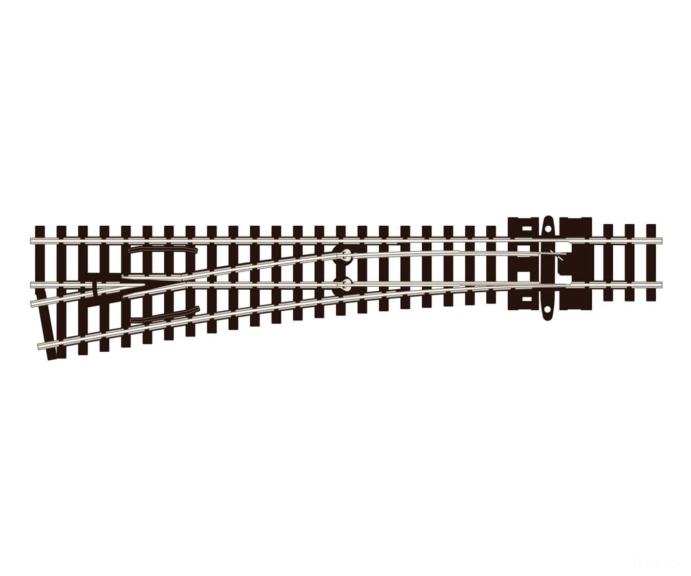 Peco Slu396F Code 55 Unifrog Medium-Radius Turnout - Left Hand Track & Turnouts