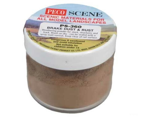 Peco Ps360 Brake Dust And Rust Weathering Powder