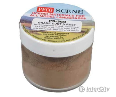 Peco Ps360 Brake Dust And Rust Weathering Powder