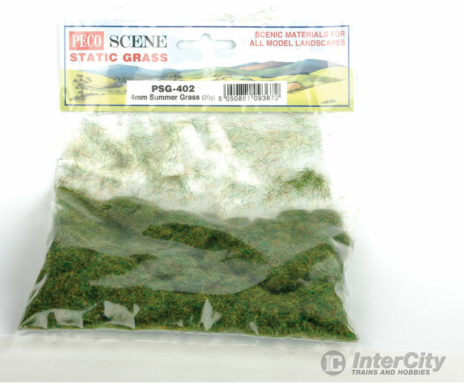 Peco Psg402 Static Grass 3/16 4Mm - Summer .7Oz 20G Other Scenery