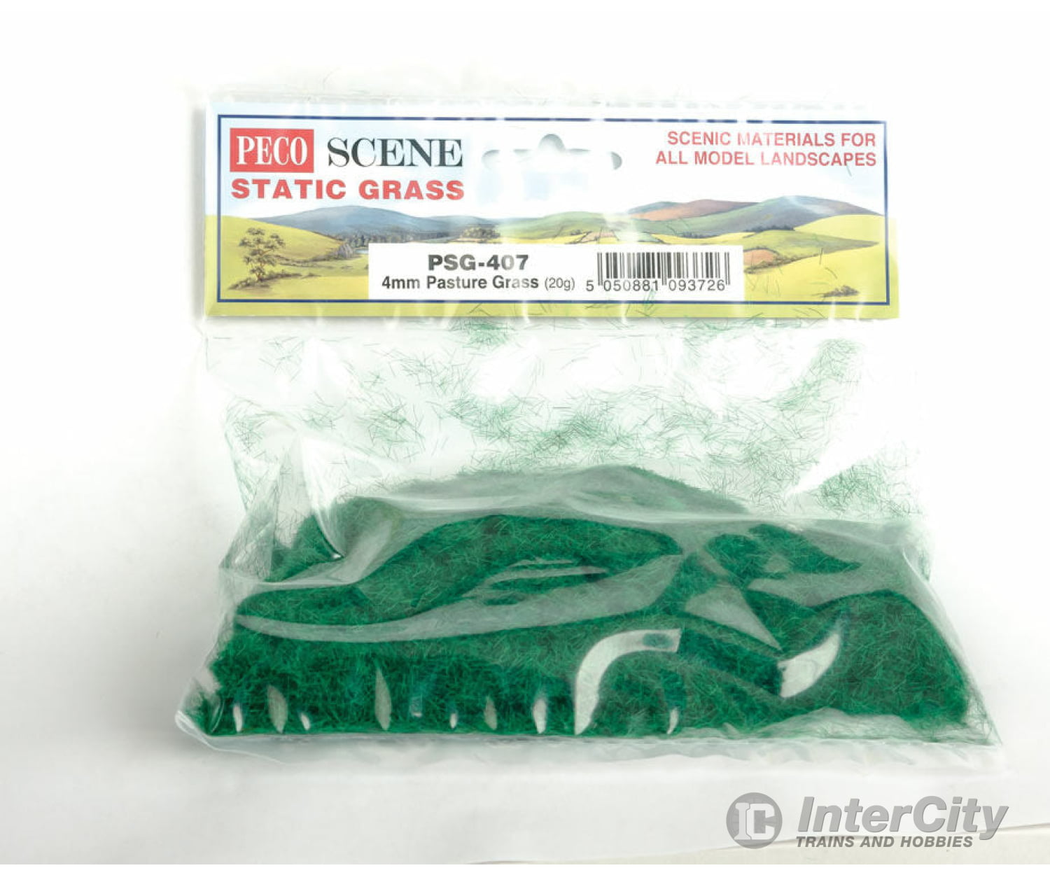 Peco Psg407 Static Grass 3/16 4Mm - Pasture .7Oz 20G Other Scenery