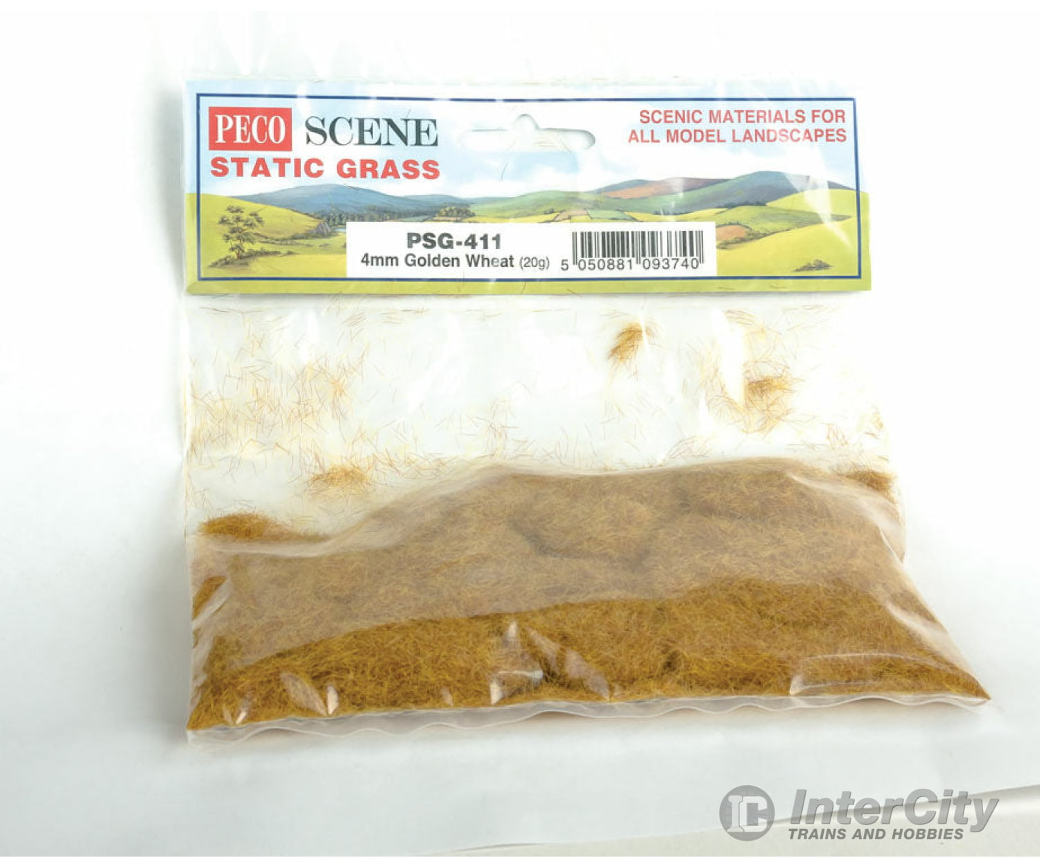 Peco Psg411 Static Grass 3/16 4Mm - Golden Wheat .7Oz 20G Other Scenery