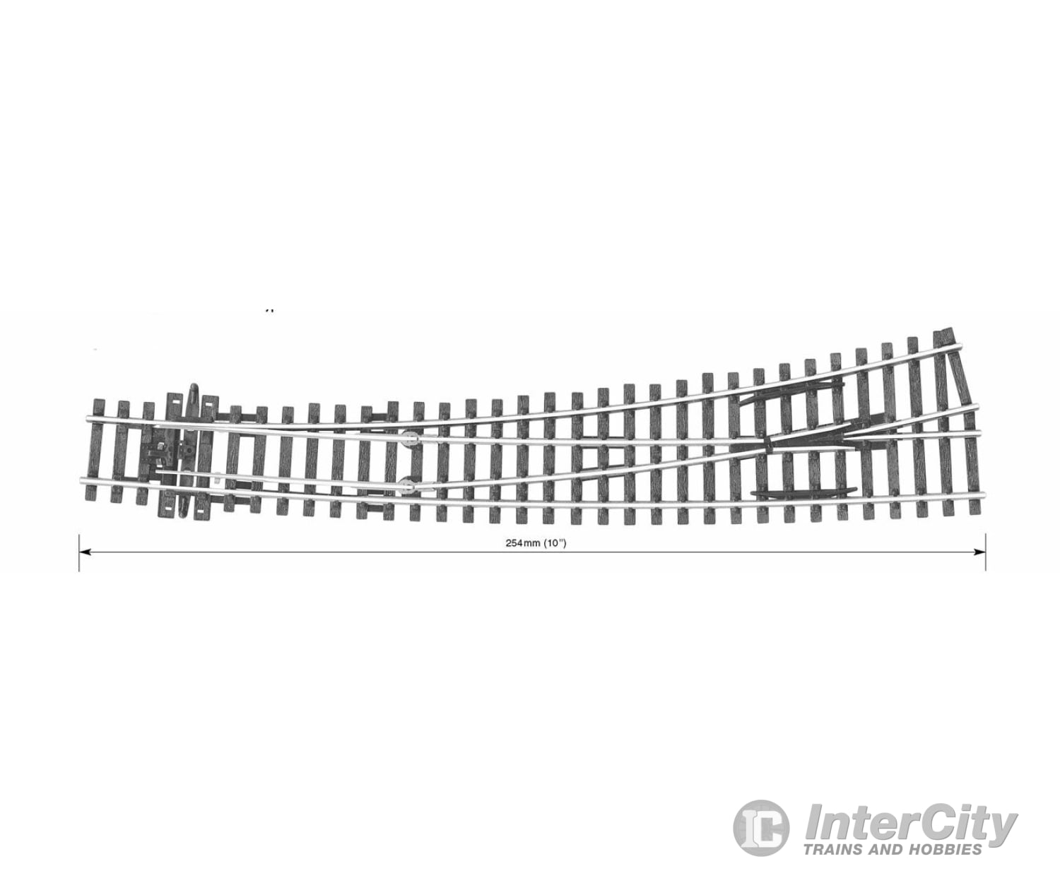 Peco Sl87 Code 100 Curved Double Radius Turnout - Streamline Left Hand Insulfrog Track & Turnouts