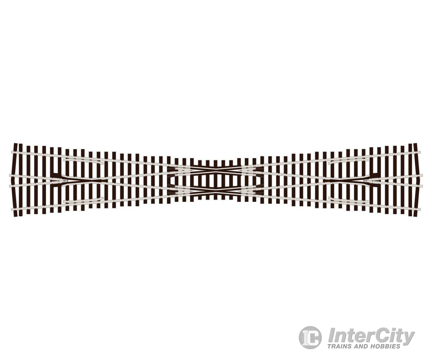 Peco Slu8364 Streamline Code 83 #6 Unifrog Diamond Crossing - Nickel Silver Track & Turnouts