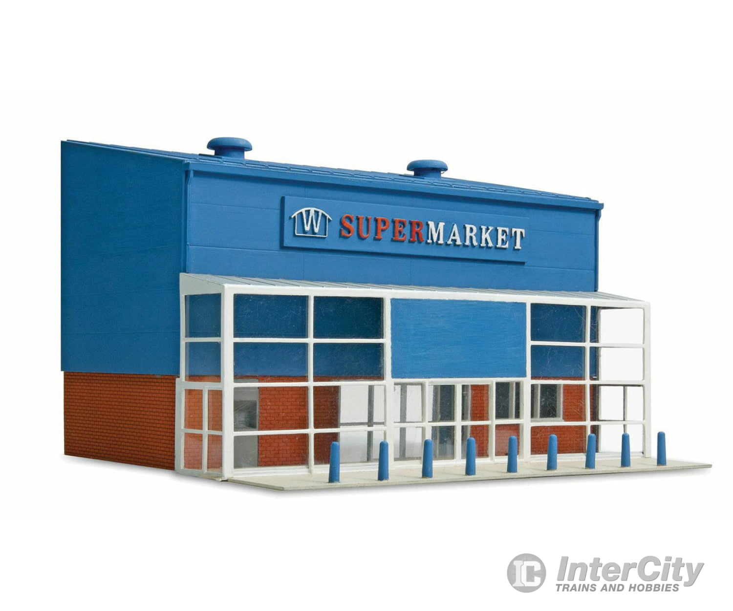 Peco Ssm310 Supermarket Facade/Front Entrance - Wills Fits Concrete Industrial/Retail Building Made