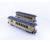 PFM S D&RGW Sn3 Passenger car set Combine and Coach (NX-003) - Passenger Cars