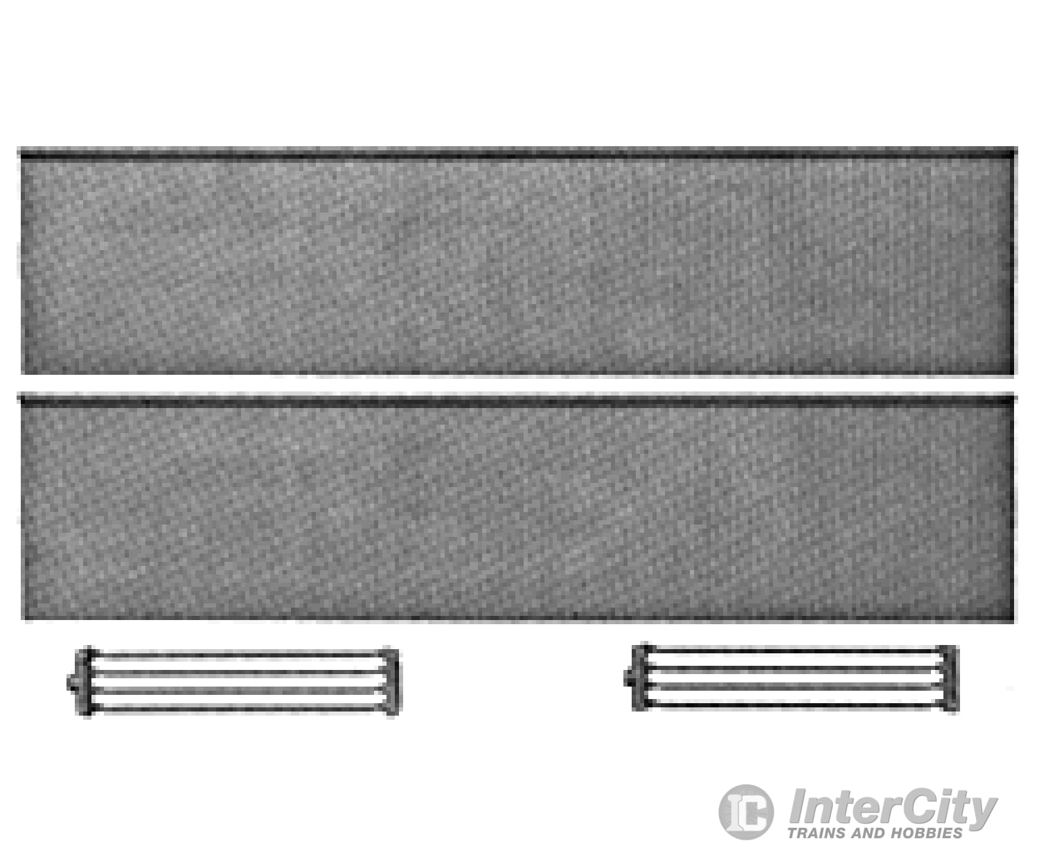 Pikestuff 1011 Prefab Steel Warehouse Walls (Gray; 18 X 80’) & Downspouts Pkg(2) Scratch Building