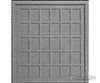 Pikestuff 1101 Doors (White Styrene) -- 30-Panel Wood Pkg(2) Scratch Building Supplies