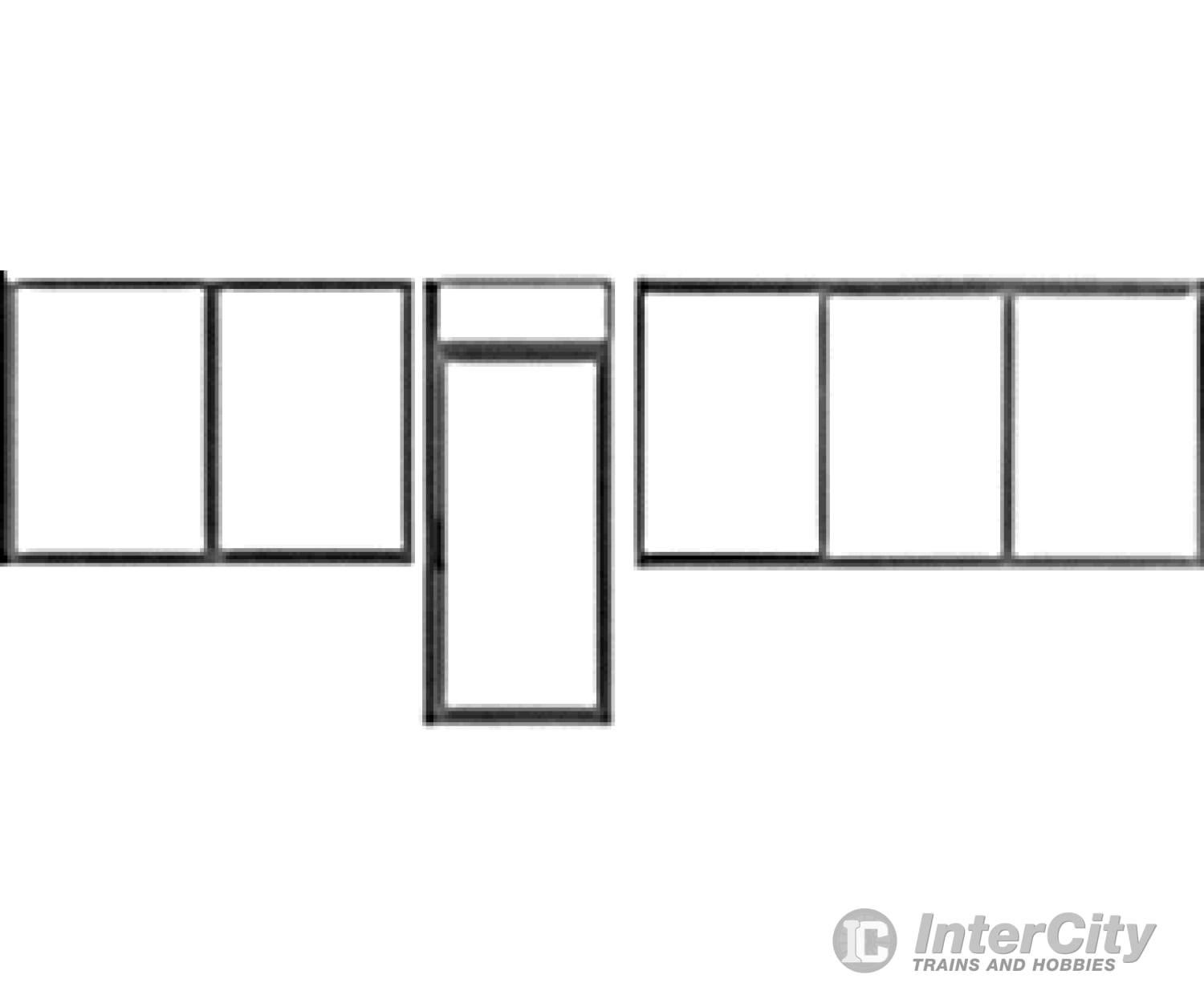 Pikestuff 1106 Doors -- Storefront & Window Scratch Building Supplies