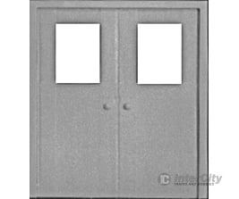 Pikestuff 1111 Doors -- Double Personnel Pkg(2) Scratch Building Supplies
