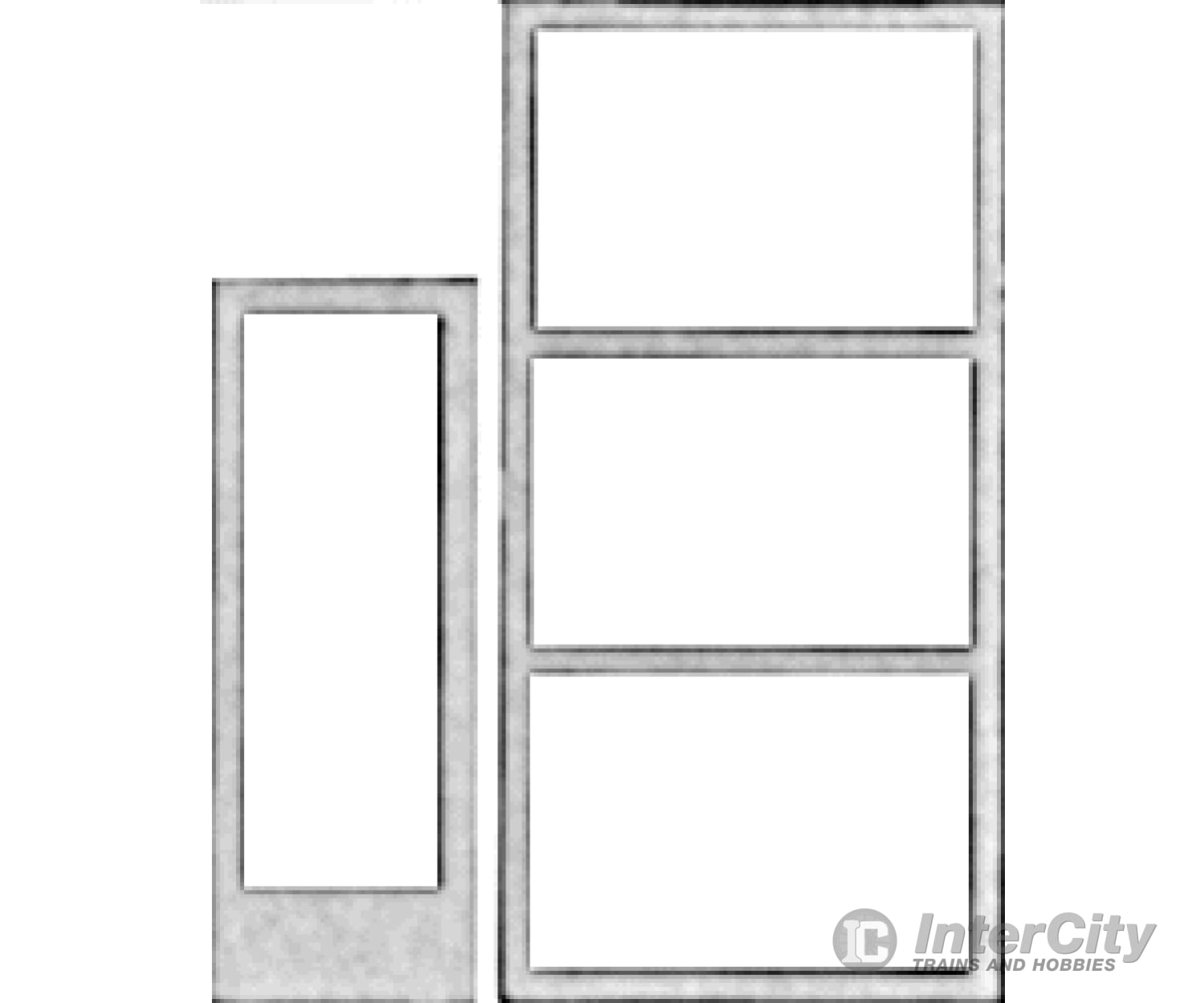 Pikestuff 1203 Doors -- & Windows - Assorted Scratch Building Supplies