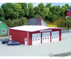 Pikestuff 192 Fire Station -- Kit - Red 7 X 5-1/2’ 17.5 14Cm Structures