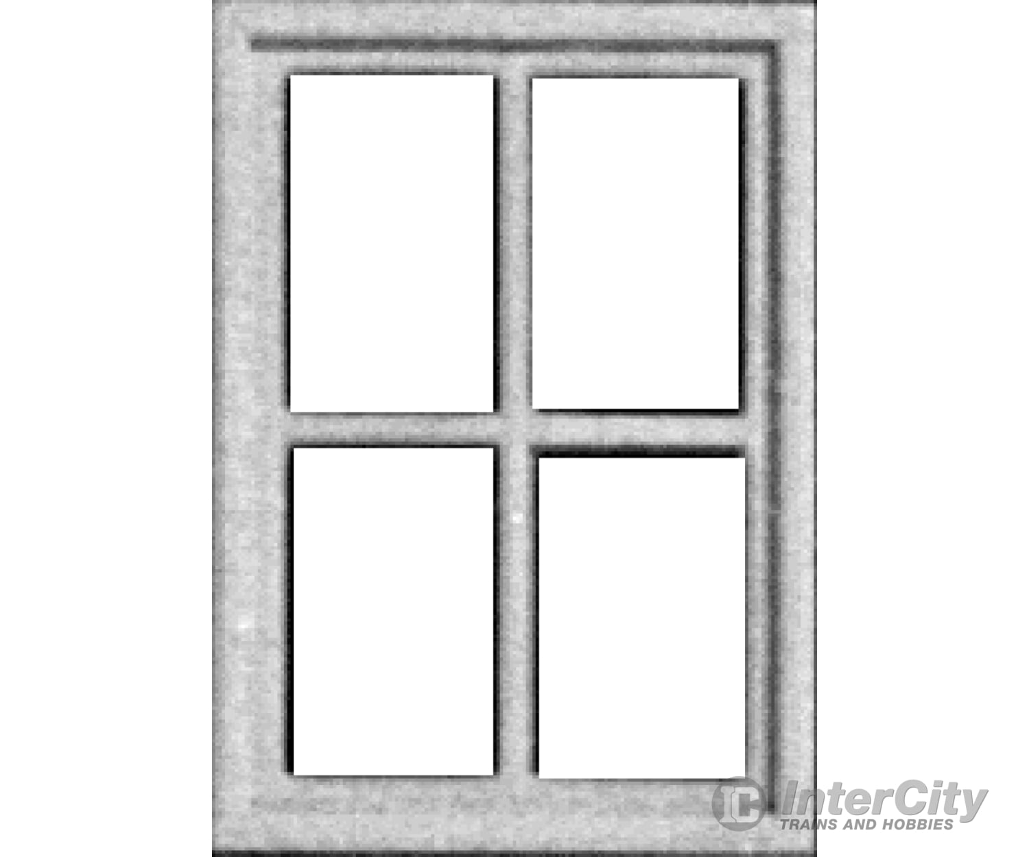 Pikestuff 2103 Windows -- Four-Pane Scratch Building Supplies