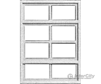 Pikestuff 2104 Windows -- Eight-Pane Scratch Building Supplies