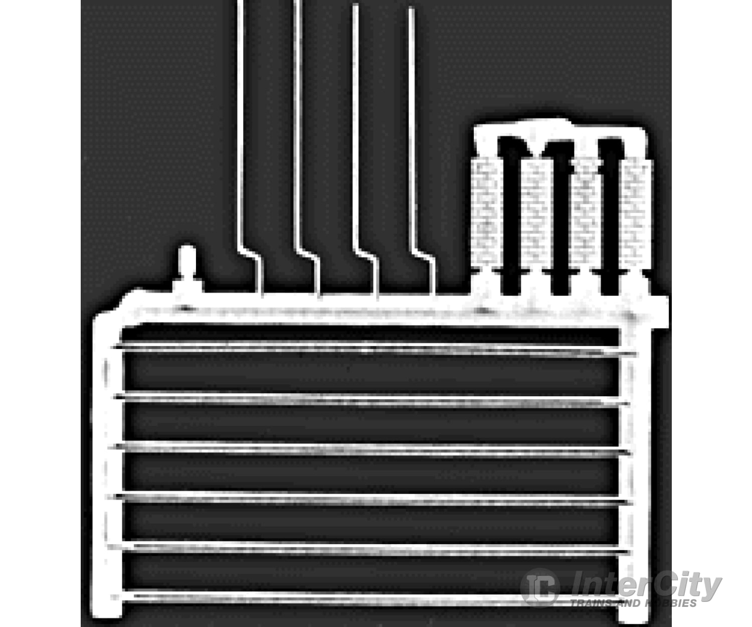 Pikestuff 3001 Building Details -- Gutters Downspouts Chimney & Electric Meter Scratch Supplies