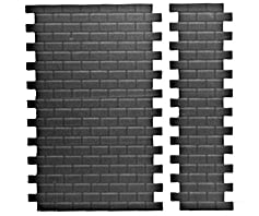 Pikestuff 1006 Concrete Block Walls -- 14-1/2 X 9-1/4’ Scratch Building Supplies