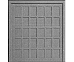 Pikestuff 1101 Doors (White Styrene) -- 30-Panel Wood Pkg(2) Scratch Building Supplies