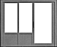 Pikestuff 1105 Doors -- Window/Door Combo Scratch Building Supplies