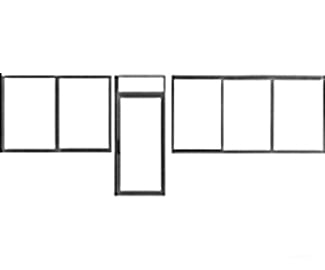 Pikestuff 1106 Doors -- Storefront & Window Scratch Building Supplies