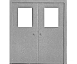 Pikestuff 1111 Doors -- Double Personnel Pkg(2) Scratch Building Supplies
