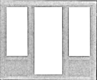 Pikestuff 1115 Doors -- Window & Center Door Combo Scratch Building Supplies