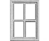 Pikestuff 2103 Windows -- Four-Pane Scratch Building Supplies