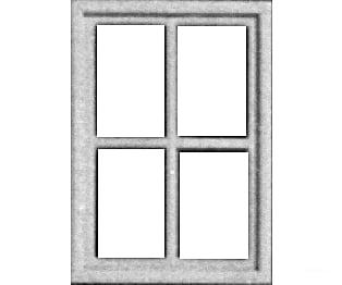Pikestuff 2103 Windows -- Four-Pane Scratch Building Supplies