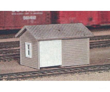 Pikestuff 6 Wood Handcar Shed -- 1-5/8 X 1-1/4’ 4.2 3.2Cm Structures