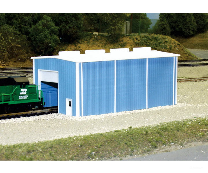Pikestuff 8002 Small Engine House -- Scale 30 X 60 9.1 18.3M (Blue) Structures