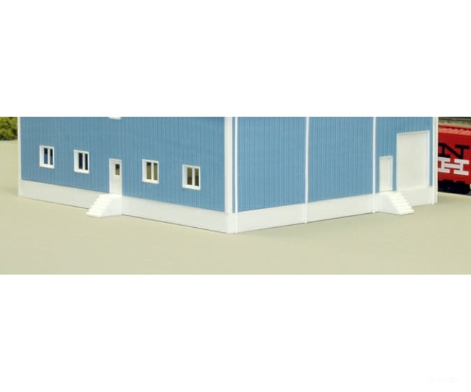 Pikestuff 8111 Concrete Foundation w/Steps - Scratch Building Supplies
