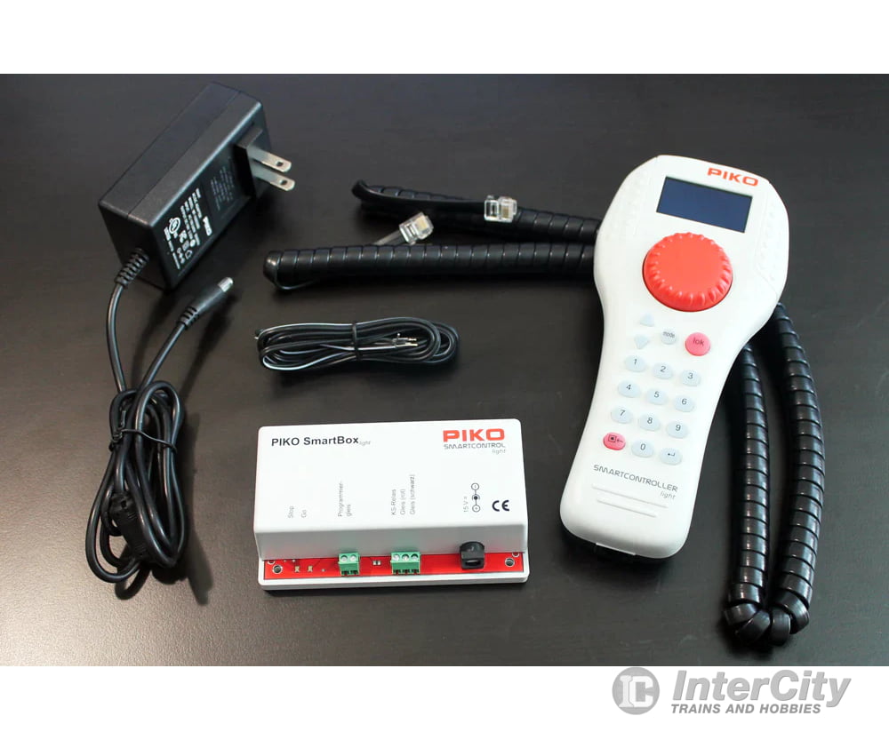 Piko 55017 Smartcontrol Light Dcc Command Station With Handheld Controller Stations & Expansion