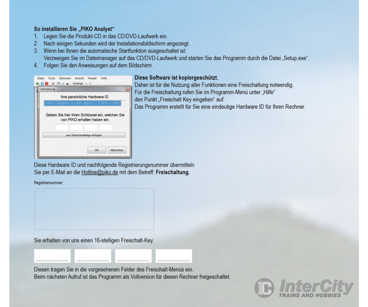 Piko 55051 Analyst Software For The Piko Ho Measurement Messwagen Data Car Dcc Accessories