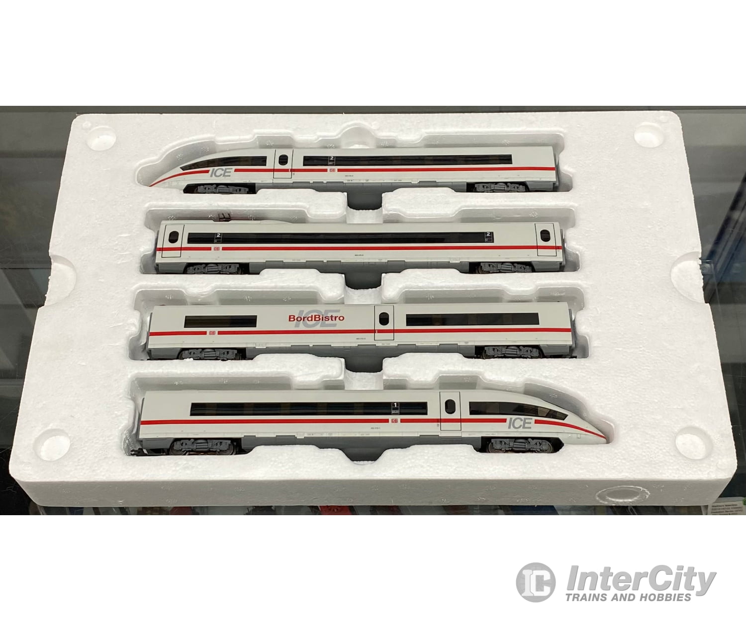 Piko 57305/57691 HO DB-AG Class BR403 ICE High Speed 4 Piece Train Set and one Add On Car 403515-0 Analog AC European