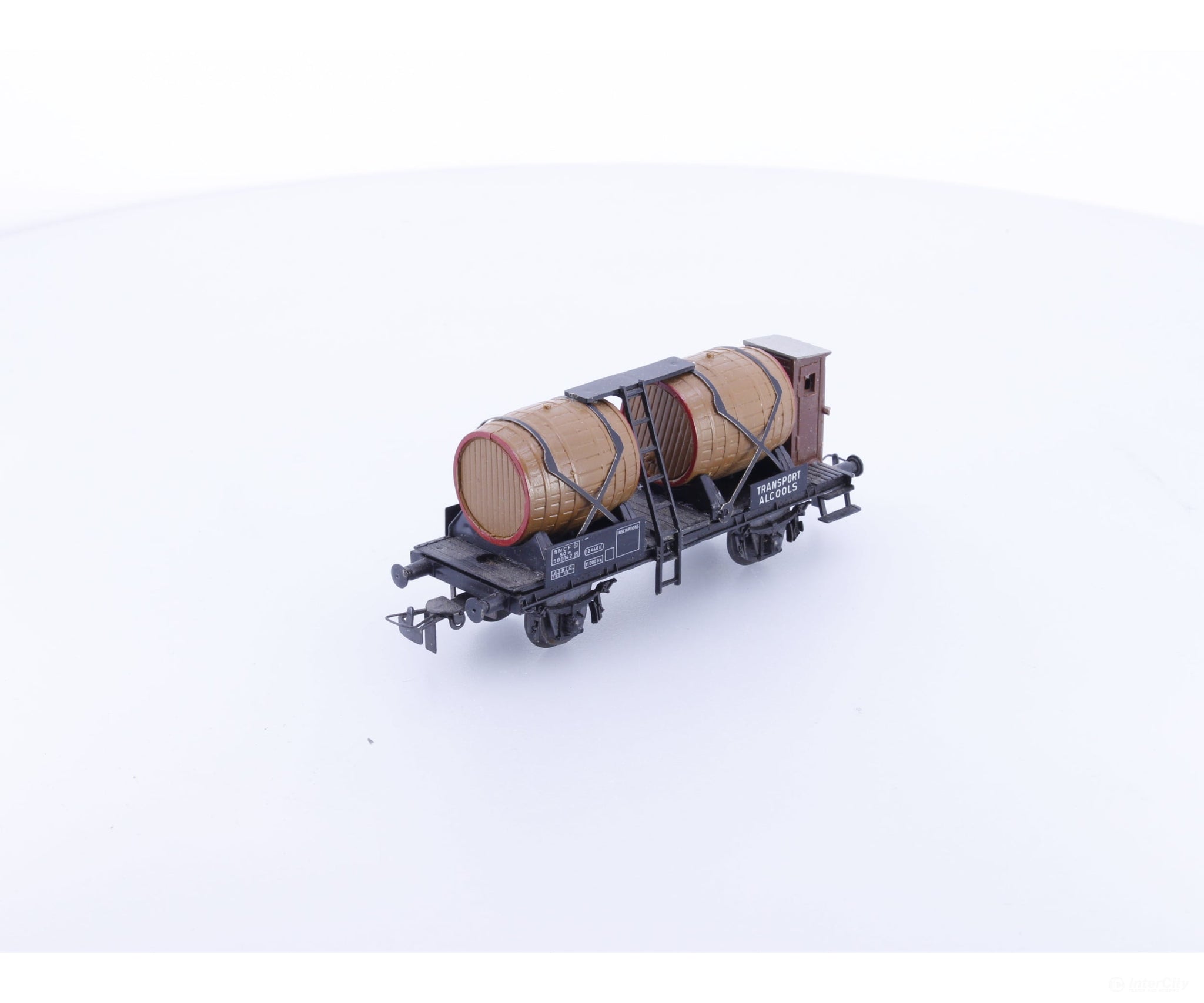 PIKO 6/6408-016 HO SNCF Flat Car with Barrel Load 588142 - European Freight Cars