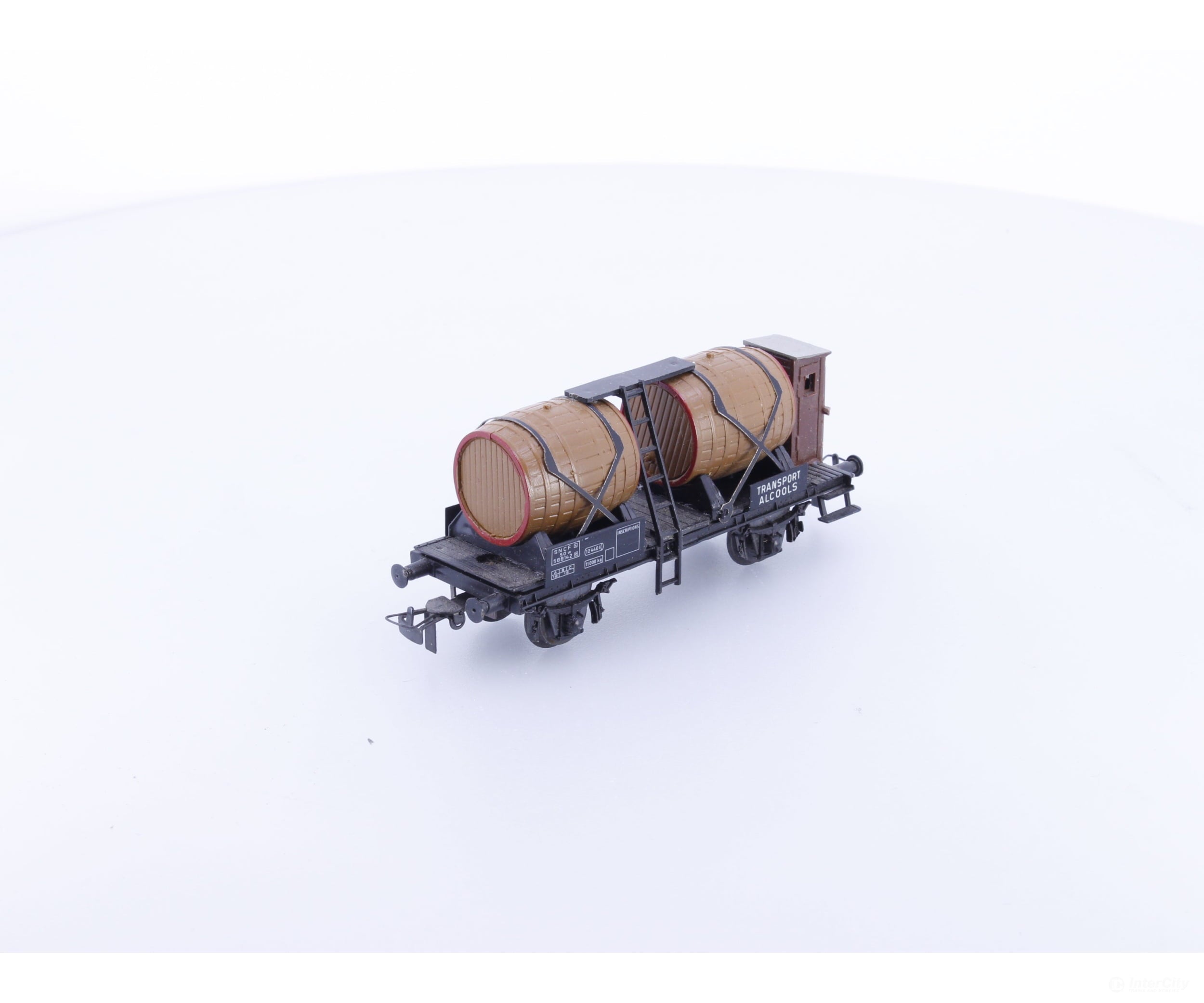 PIKO 6/6408-016 HO SNCF Flat Car with Barrel Load 588142 - European Freight Cars