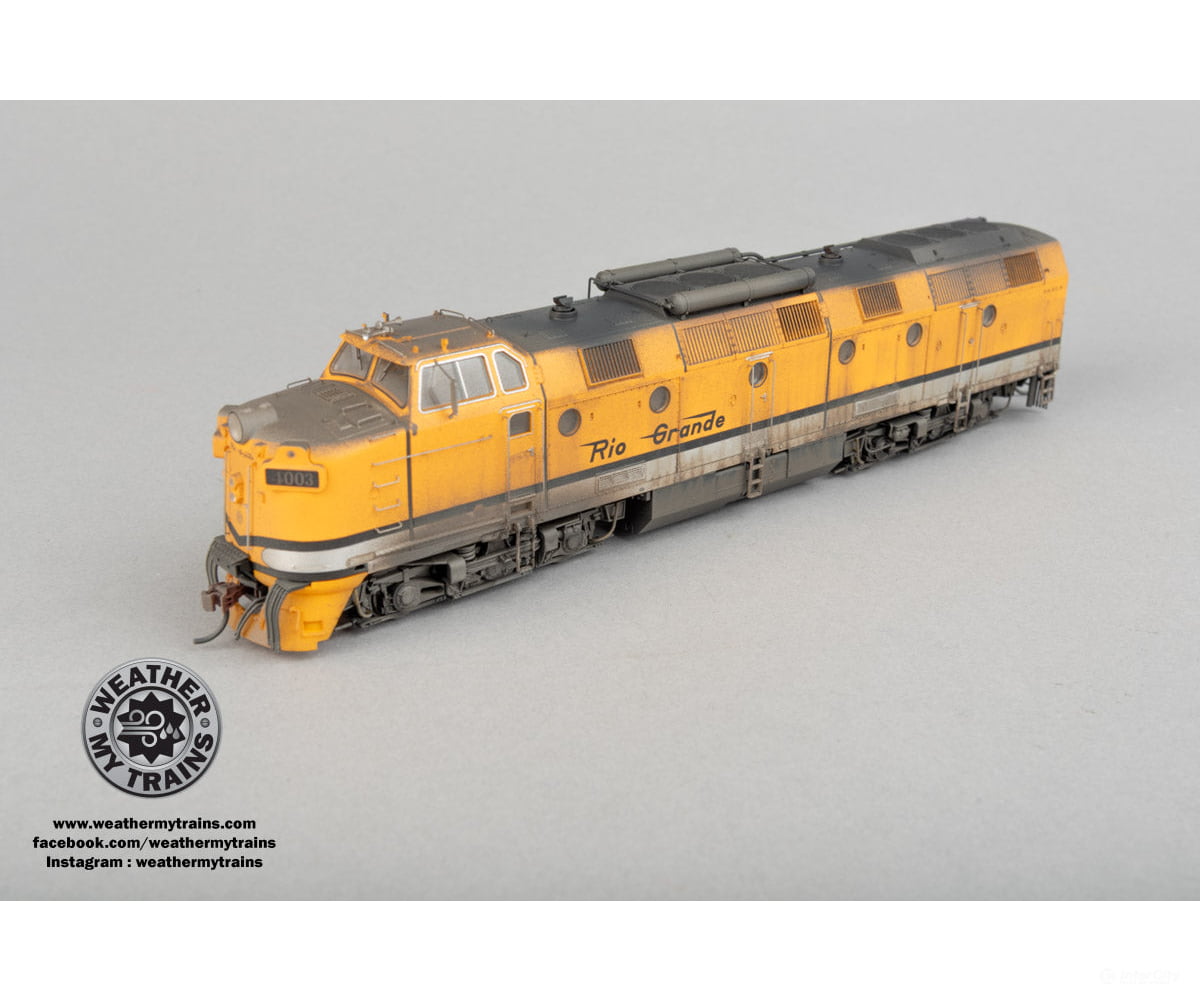 Piko 97819 HO D&RGW #4003 ML4000 Modified Diesel-Hydraulic Locomotive DCC/Sound - Weathered by WEATHER MY TRAINS