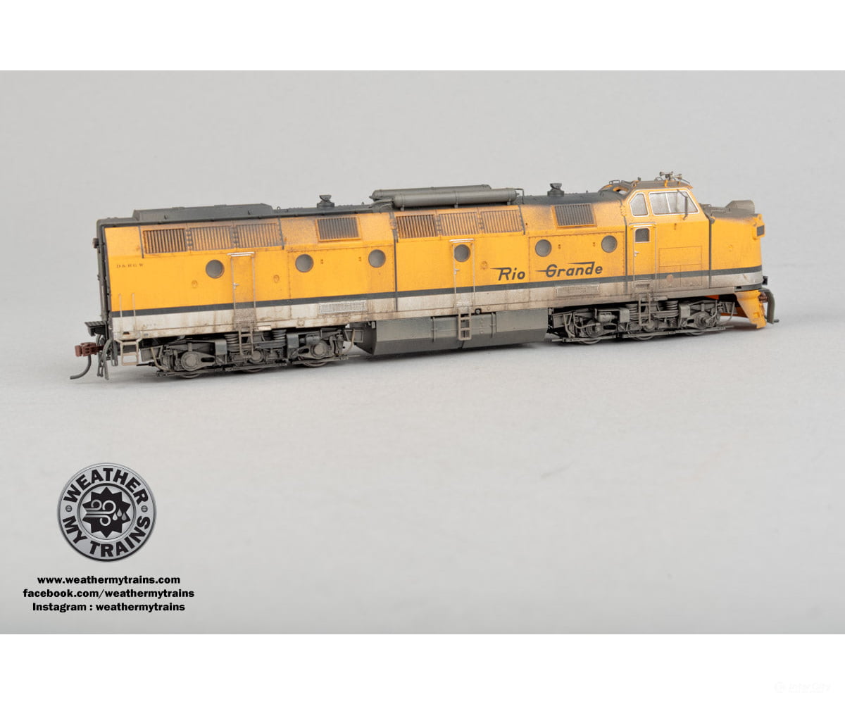 Piko 97819 HO D&RGW #4003 ML4000 Modified Diesel-Hydraulic Locomotive DCC/Sound - Weathered by WEATHER MY TRAINS