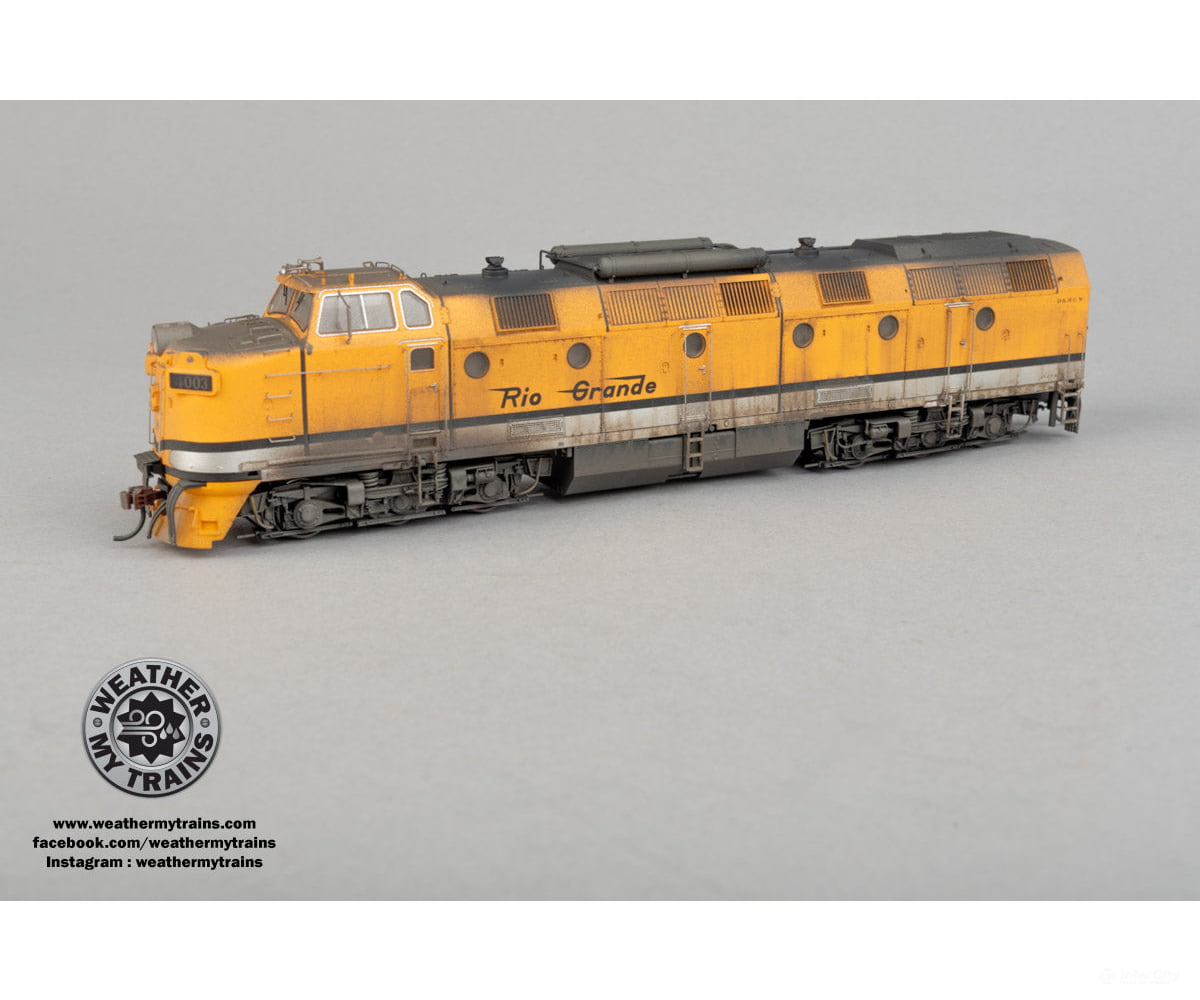 Piko 97819 HO D&RGW #4003 ML4000 Modified Diesel-Hydraulic Locomotive DCC/Sound - Weathered by WEATHER MY TRAINS