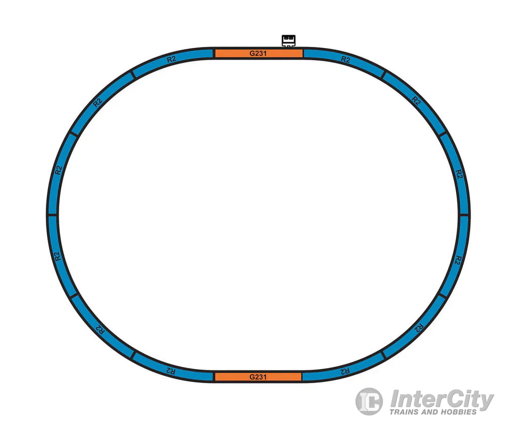 Piko HO 57081 Christmas Starter Set 120V Piko Track with Roadbed Starter & Train Sets