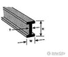 Plastruct 90023 1/8 I Beam 15 Length - 7 Per Pack Scratch Building Supplies